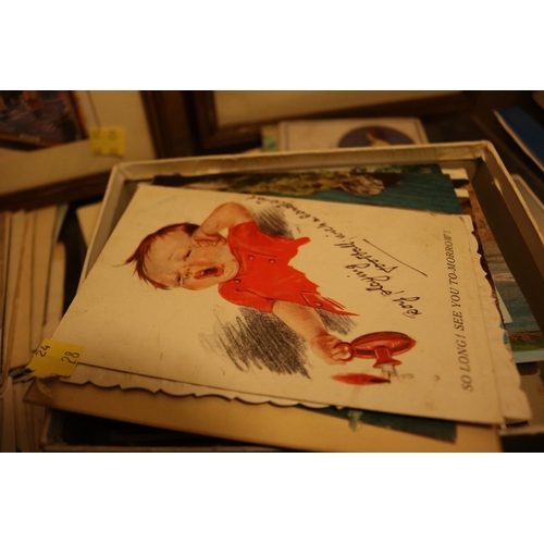 498 - EARLY POSTCARDS & BIRTHDAY CARDS