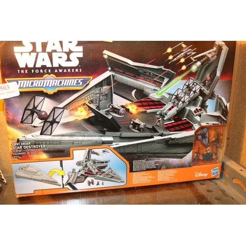 503 - STAR WARS FORCE AWAKENS STAR DESTROPYER PLAYSET - SEALED