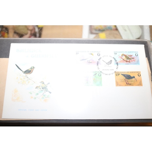 505 - QTY OF FIRST DAYCOVER STAMPS, STAMP SETS, ETC