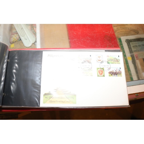 505 - QTY OF FIRST DAYCOVER STAMPS, STAMP SETS, ETC