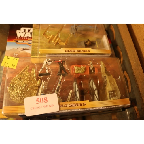 508 - 3 STAR WARDS GOLD SERIES SETS - SEALED