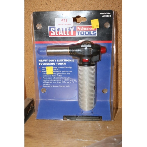 521 - SEALEY HEAVY DUTY ELECTRIC IGNITION SOLDERING TORCH