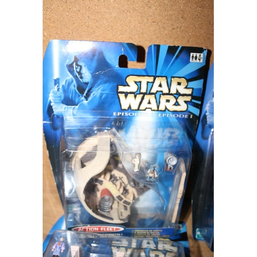522 - 4 STAR WARS EPISODE 1 PLAYSETS - SEALED