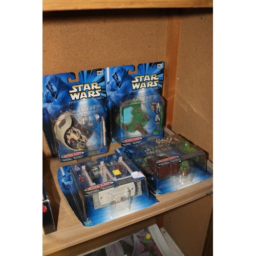 522 - 4 STAR WARS EPISODE 1 PLAYSETS - SEALED