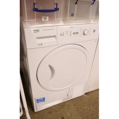 101 - BEKO TUMBLE DRYER - WARRANTED UNTIL 12 NOON TUESDAY FOLLOWING THE ABOVE SALE