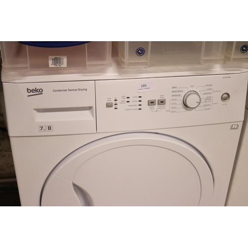 101 - BEKO TUMBLE DRYER - WARRANTED UNTIL 12 NOON TUESDAY FOLLOWING THE ABOVE SALE