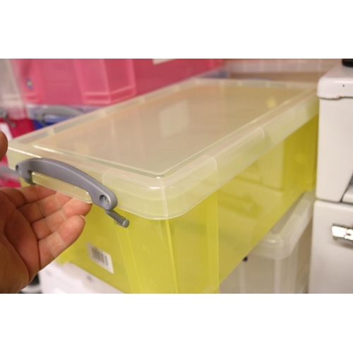 103 - 25 PLASTIC STORAGE BOXES