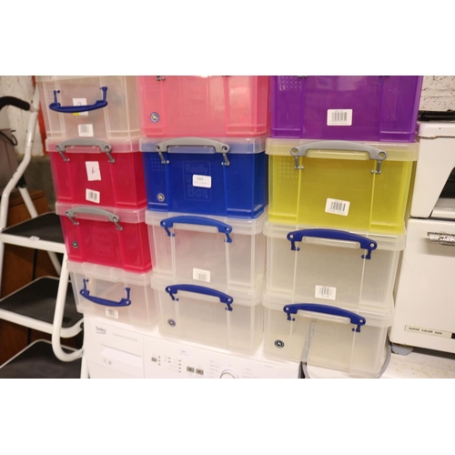 103 - 25 PLASTIC STORAGE BOXES