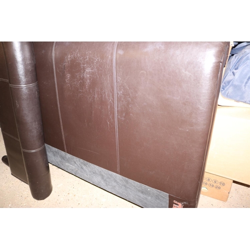 136 - 5FT LEATHERETTE DOUBLE BED