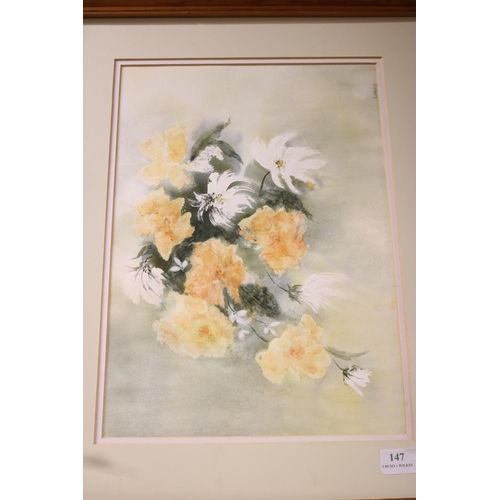 147 - SIGNED LINLEY STILL LIFE WATERCOLOUR