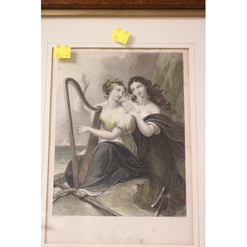 153 - 3 FRAMED PRINTS OF FEMALES