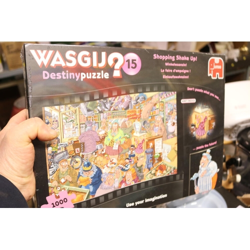 174 - 5 WASGIJ 1000 PIECE PUZZLES - FACTORY SEALED