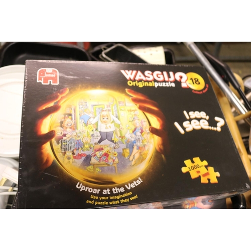 175 - 5 WASGIJ 1000 PIECE PUZZLES - FACTORY SEALED