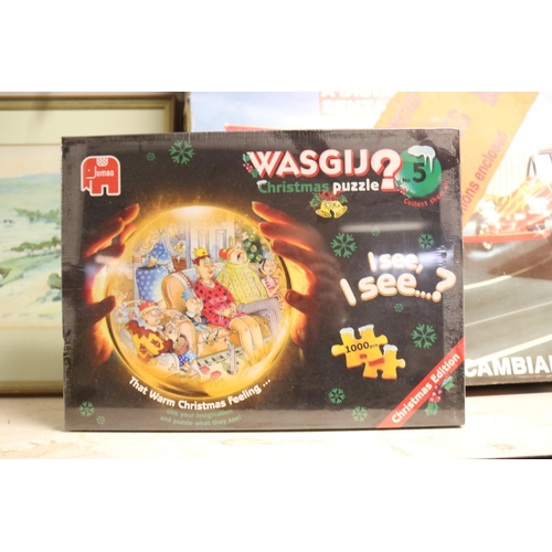 176 - 5 WASGIJ 1000 PIECE PUZZLES - FACTORY SEALED