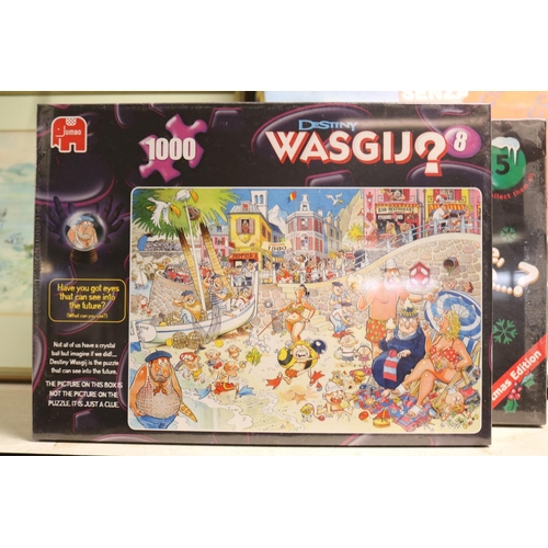 176 - 5 WASGIJ 1000 PIECE PUZZLES - FACTORY SEALED