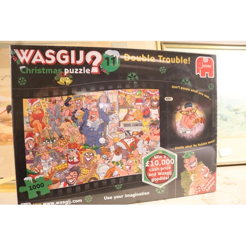 178 - 5 WASGIJ 1000 PIECE PUZZLES - FACTORY SEALED