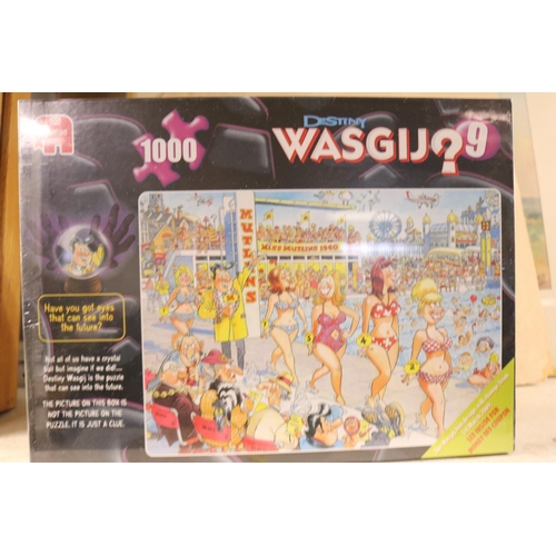 179 - 5 WASGIJ 1000 PIECE PUZZLES - FACTORY SEALED