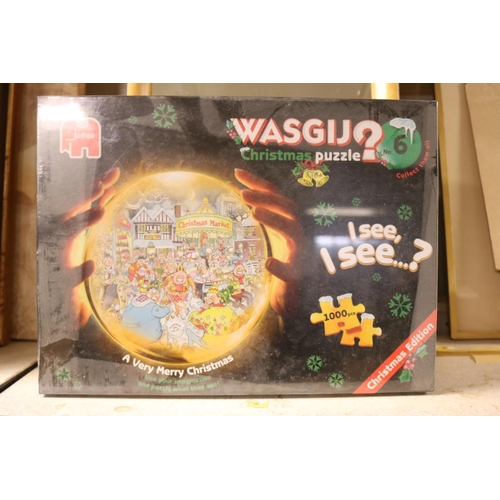 180 - 5 WASGIJ 1000 PIECE PUZZLES - FACTORY SEALED