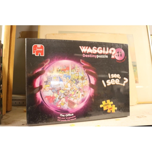 180 - 5 WASGIJ 1000 PIECE PUZZLES - FACTORY SEALED