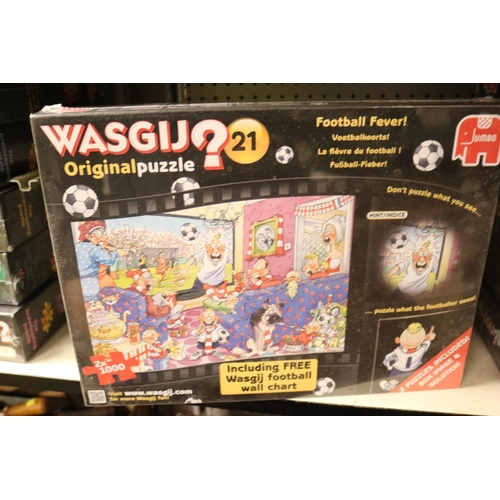 180 - 5 WASGIJ 1000 PIECE PUZZLES - FACTORY SEALED