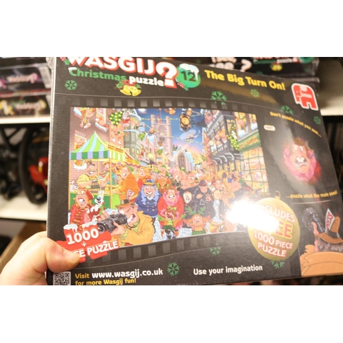 181 - 5 WASGIJ 1000 PIECE PUZZLES - FACTORY SEALED