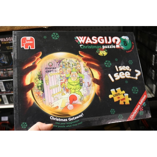 181 - 5 WASGIJ 1000 PIECE PUZZLES - FACTORY SEALED