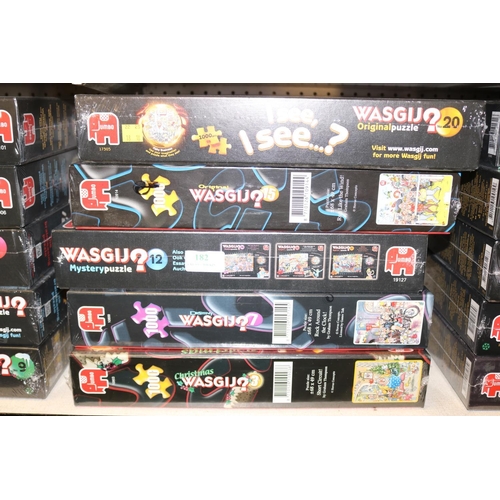 182 - 5 WASGIJ 1000 PIECE PUZZLES - FACTORY SEALED