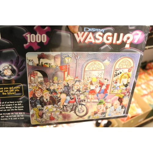 182 - 5 WASGIJ 1000 PIECE PUZZLES - FACTORY SEALED