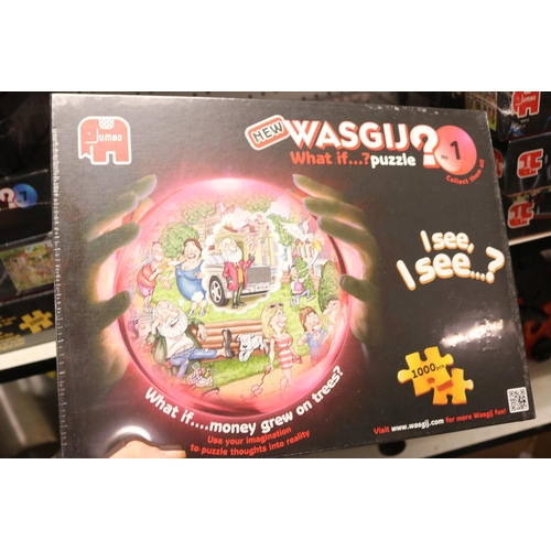 183 - 5 WASGIJ 1000 PIECE PUZZLES - FACTORY SEALED