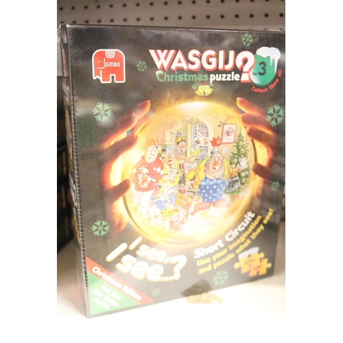 185 - 7 WASGIJ 500 PIECE PUZZLES - FACTORY SEALED