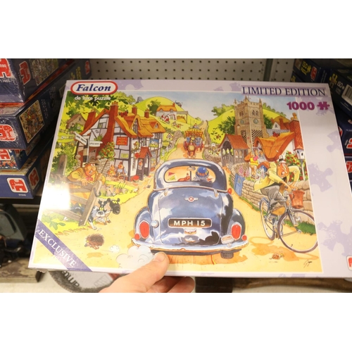 189 - 5 FALCON 1000 PIECE PUZZLES - FACTORY SEALED