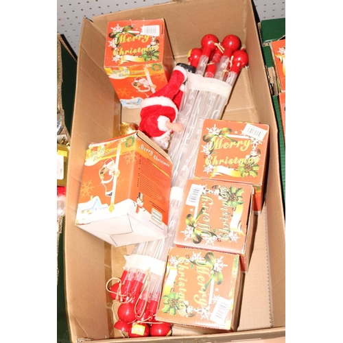 234 - 3 BOXES OF CLIMBING SANTAS