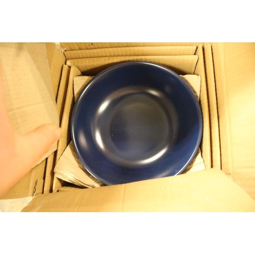 244 - 3 BOXES OF BLUE STUDIO CHINA