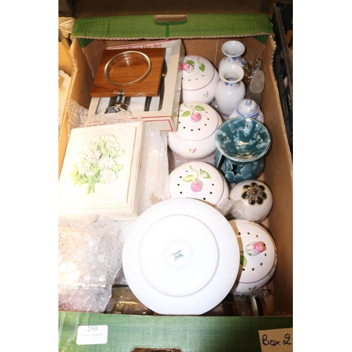 250 - 4 BOXES OF ASSORTED BRIC-A-BRAC