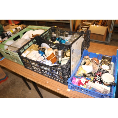 251 - 4 BOXES OF ASSORTED BRIC-A-BRAC