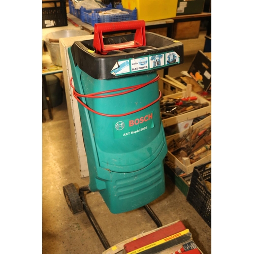 322 - BOSCH SHREDDER - WARRANTED UNTIL 12 NOON TUEDAY FOLLOWING THE ABOVE SALE