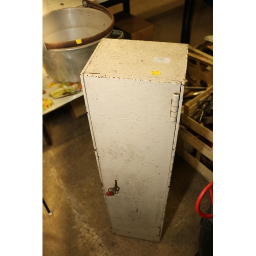 323 - SMALL STEEL CABINET