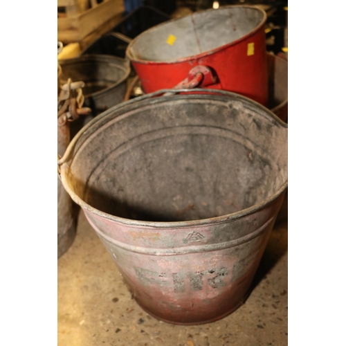 328 - QTY OF GALVANISED BUCKETS