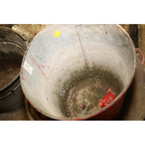 328 - QTY OF GALVANISED BUCKETS