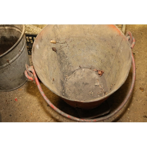 328 - QTY OF GALVANISED BUCKETS