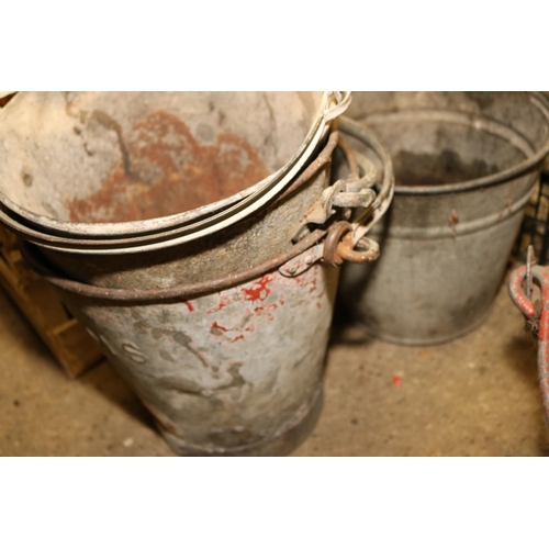 328 - QTY OF GALVANISED BUCKETS