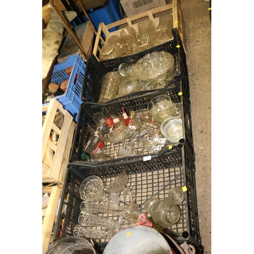 329 - 4 BOXES OF GLASSWARE