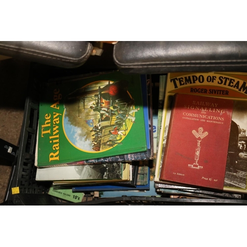 336A - BOX OF RAILWAY BOOKS