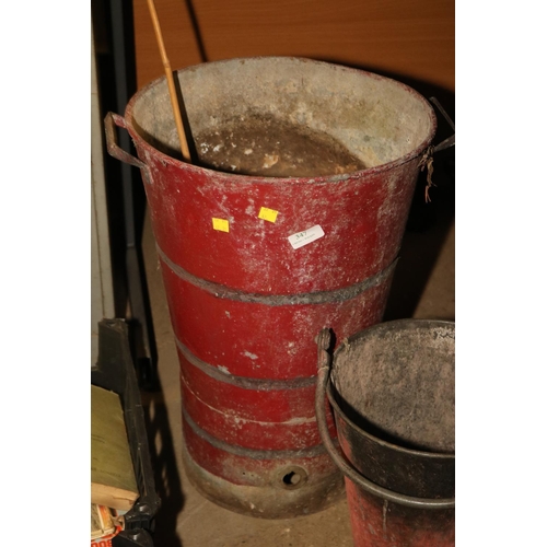 347 - GALVANISED WASH BUCKET/GALVANISED BUCKET