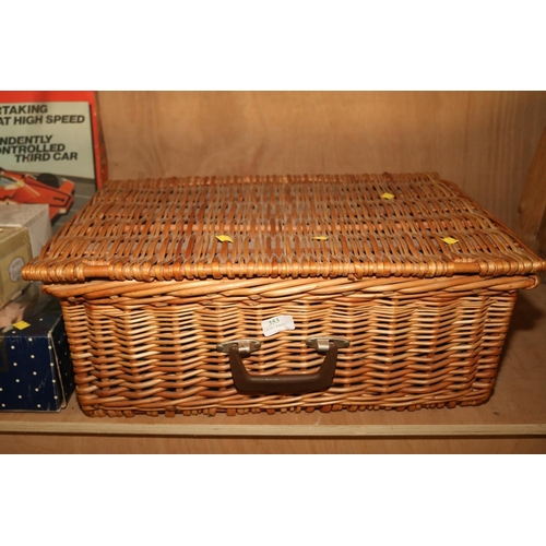 353 - WICKER PICNIC HAMPER