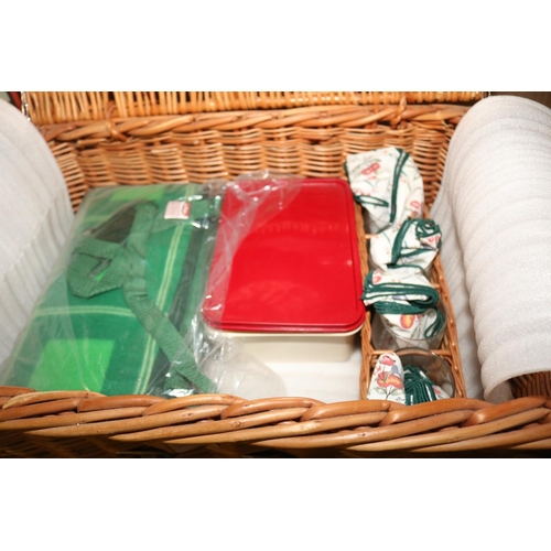 353 - WICKER PICNIC HAMPER