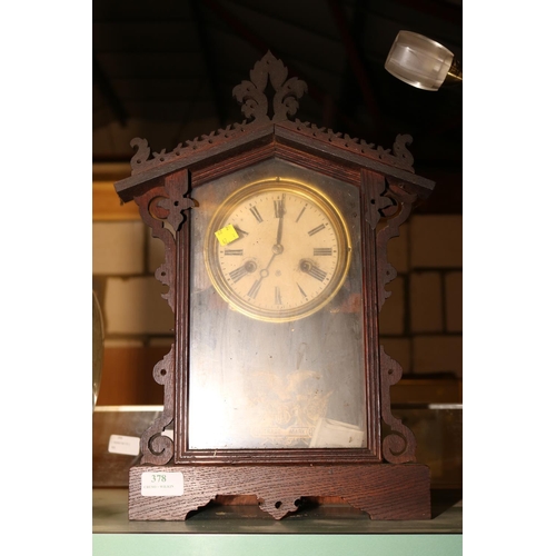 378 - ANTIQUE MANTLE CLOCK