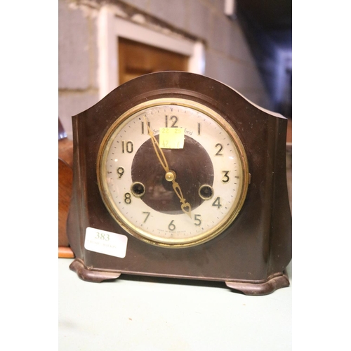 383 - 2 MANTLE CLOCKS