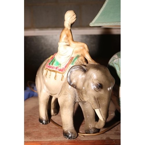 388 - 2 ELEPHANT ORNAMENTS