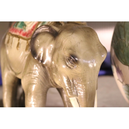 388 - 2 ELEPHANT ORNAMENTS